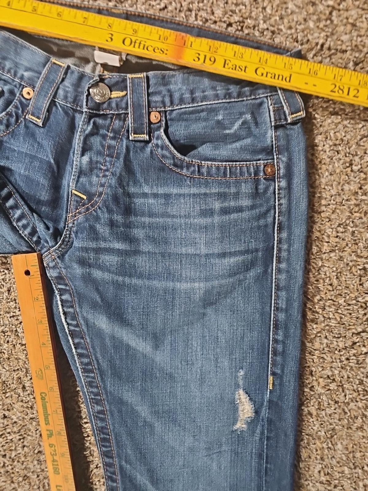 True Religion True Religion Jordan Sz 28 Flap Pockets Jeans Size 28" / US 6 / IT 42 - 6 Thumbnail