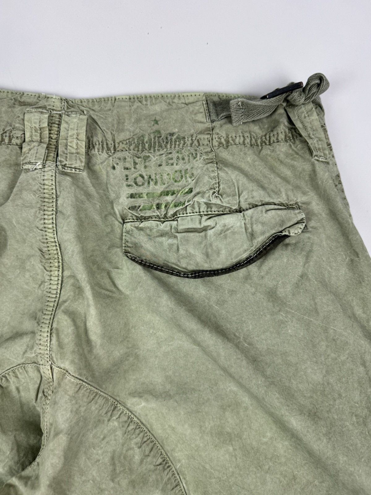 Pepe Jeans Pepe Jeans London Acid Washed Cargo Pants Size US 30 / EU 46 - 17 Thumbnail