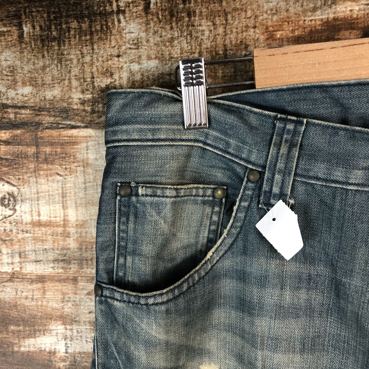 Uniqlo DL Uniqlo Jeans Dark Blue Distressed Denim Pants #C159 Size US 32 / EU 48 - 7 Thumbnail