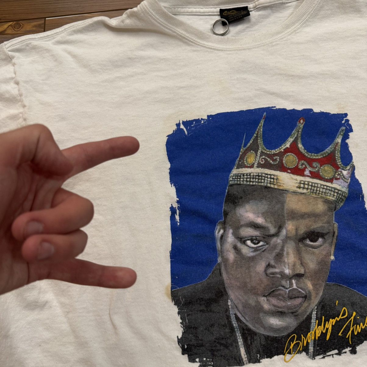 Other Vintage Notorious BIG Biggie Smalls Rap Changes White Shirt Size US XXL / EU 58 / 5 - 6 Thumbnail