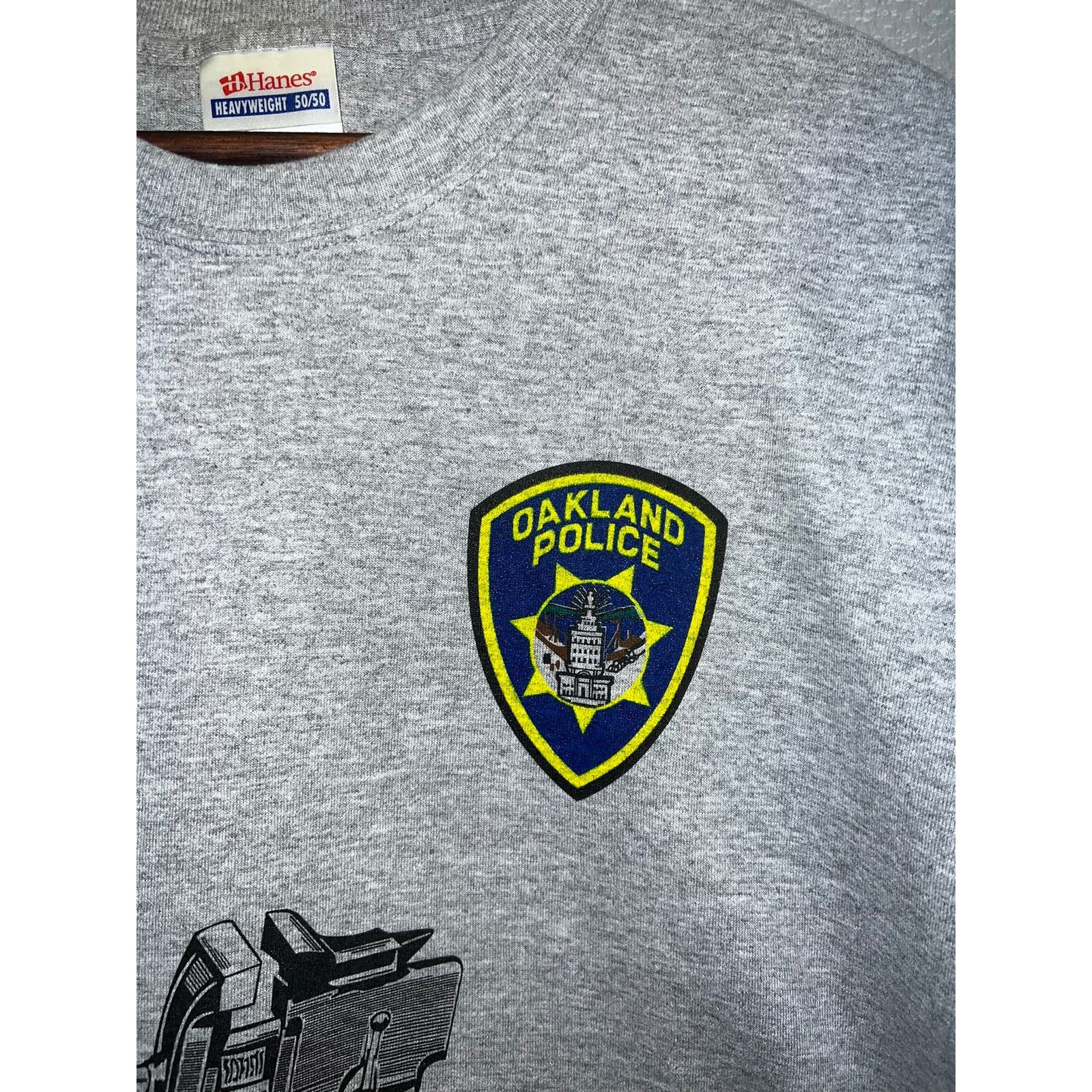 Hanes Vintage Oakland Police Shirt Vise Squad 90s Tee VTG M Size US M / EU 48-50 / 2 - 2 Thumbnail