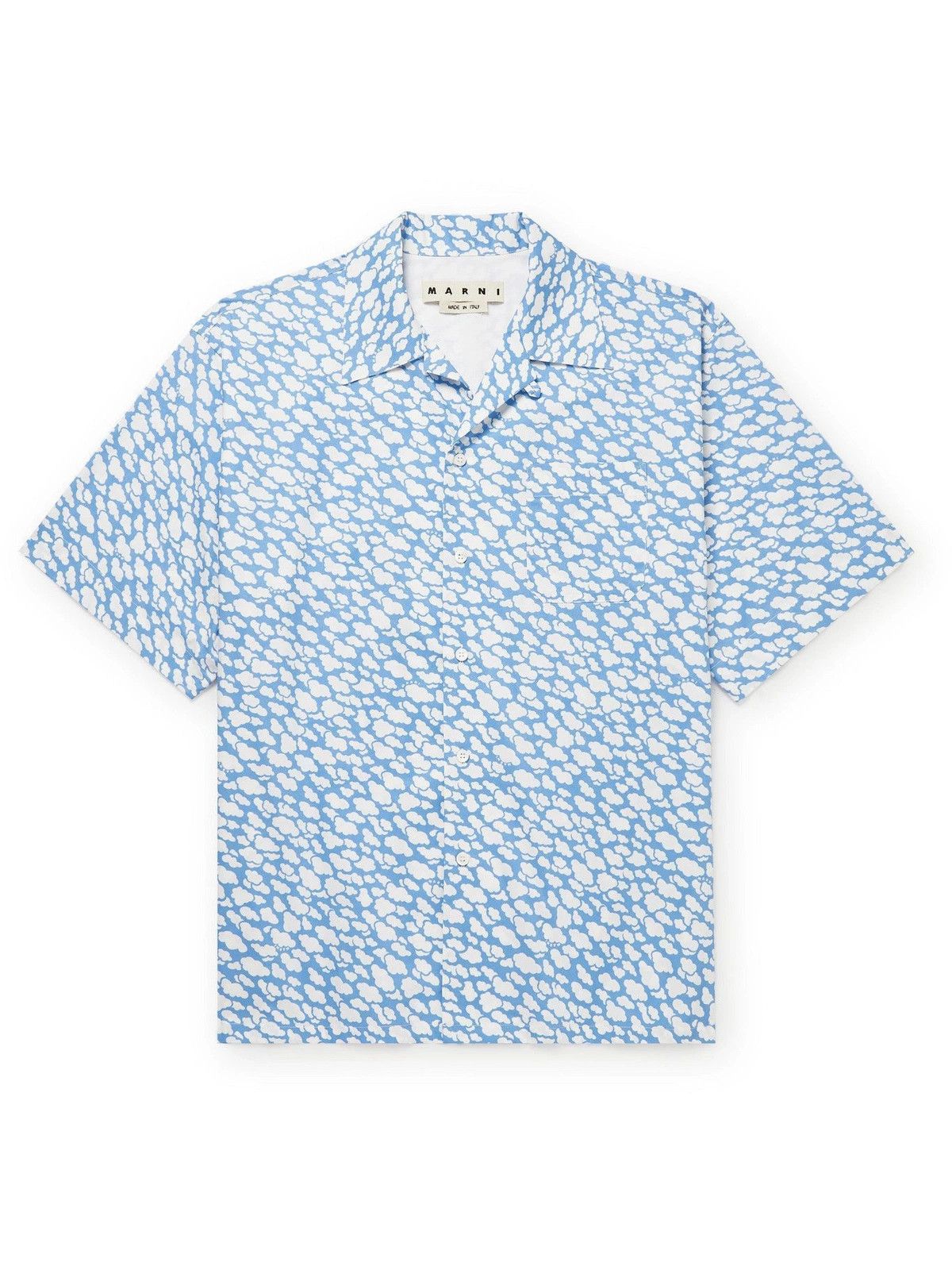 Marni o1w1db10125 Cotton Poplin Shirt in Blue Size US L / EU 52-54 / 3 - 1 Thumbnail