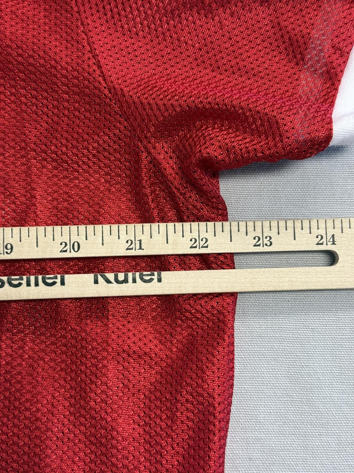 Designer Boston Football Jersey #17 Mesh Red & White Made in USA - S Size US S / EU 44-46 / 1 - 9 Thumbnail