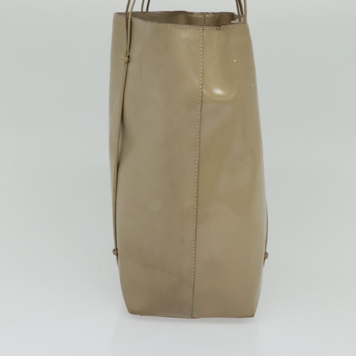 Prada PRADA Hand Bag Patent Leather Beige Size ONE SIZE - 5 Thumbnail