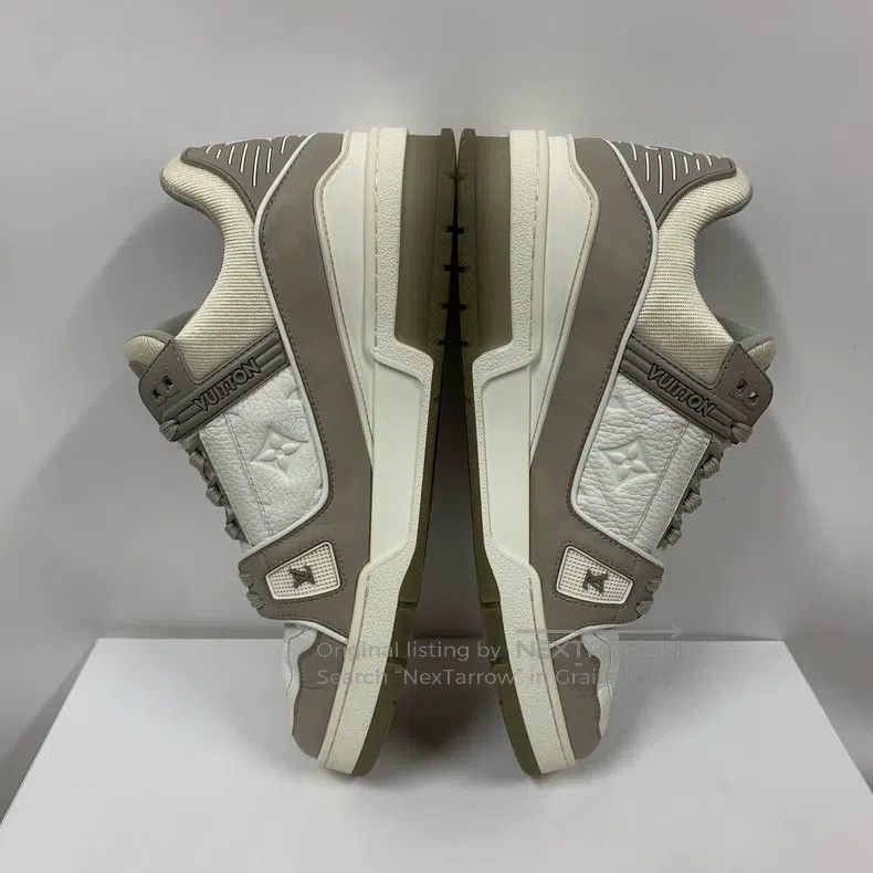 Louis Vuitton Louis Vuitton Trainer Classic Off-White Printed Board Shoe Size US 7.5 / EU 40-41 - 3 Thumbnail