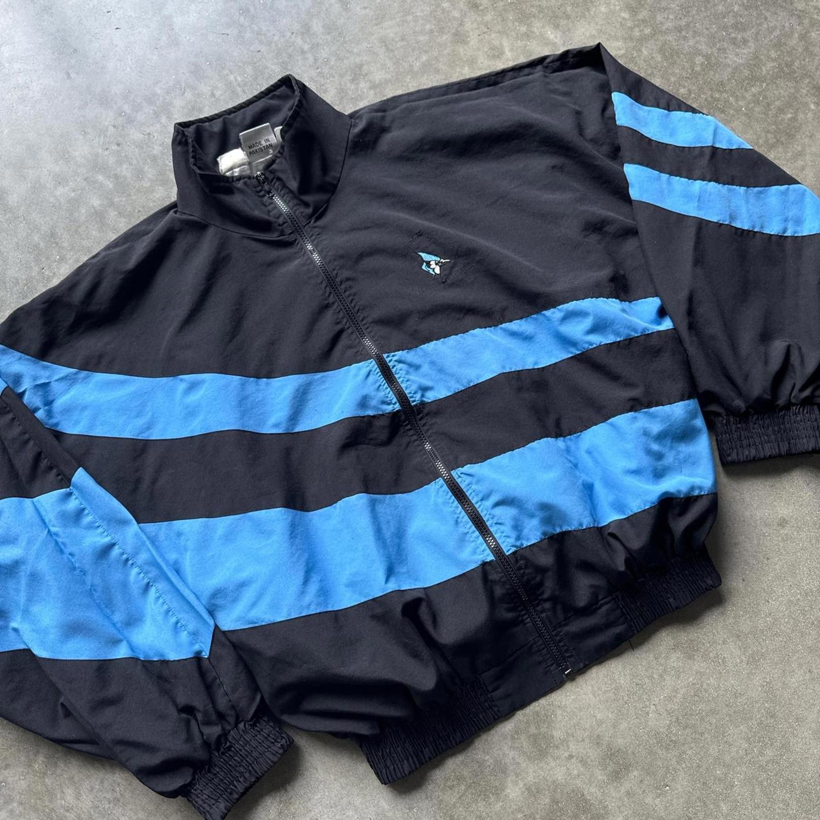Other Track Windbreaker 90’s Jacket With Embroidered Blue Jay Bird Size US L / EU 52-54 / 3 - 3 Thumbnail