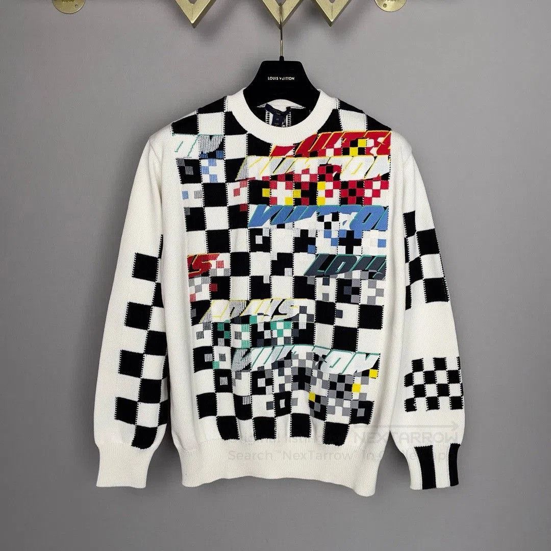 Louis Vuitton LV Racing Checkerboard Crewneck Sweater. Size US M / EU 48-50 / 2 - 1 Thumbnail