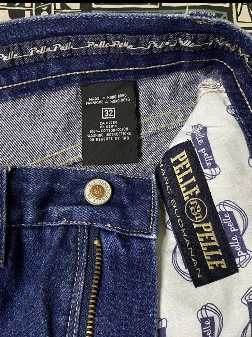Pelle Pelle × Vintage PELLE PELLE BAGGY BLUE JEANS STYLE HIP HOP PANTS Size US 32 / EU 48 - 7 Thumbnail