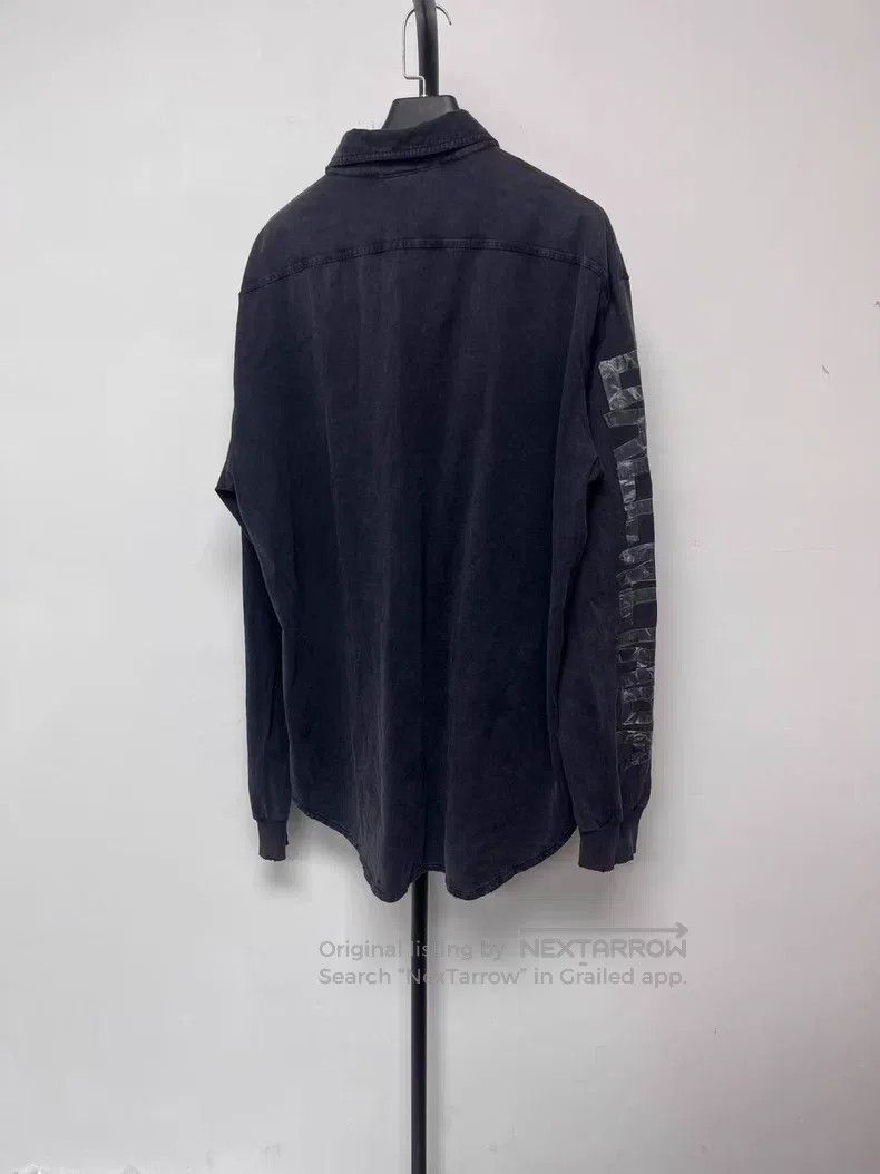 Balenciaga Balenciaga Embroidered Knit T-Shirt Sleeve Shirt Size US L / EU 52-54 / 3 - 2 Thumbnail