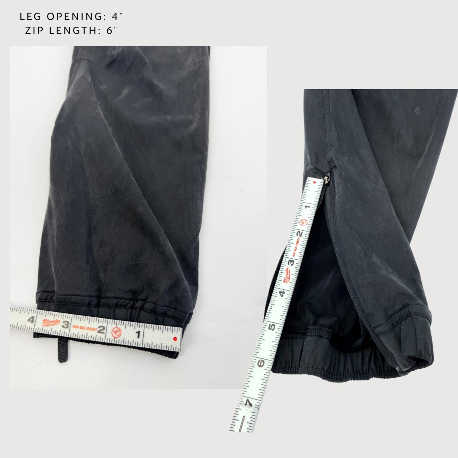 Lululemon Lululemon Lab Cupro Zip Jogger Tapered Black Size 4 Size ONE SIZE - 9 Thumbnail