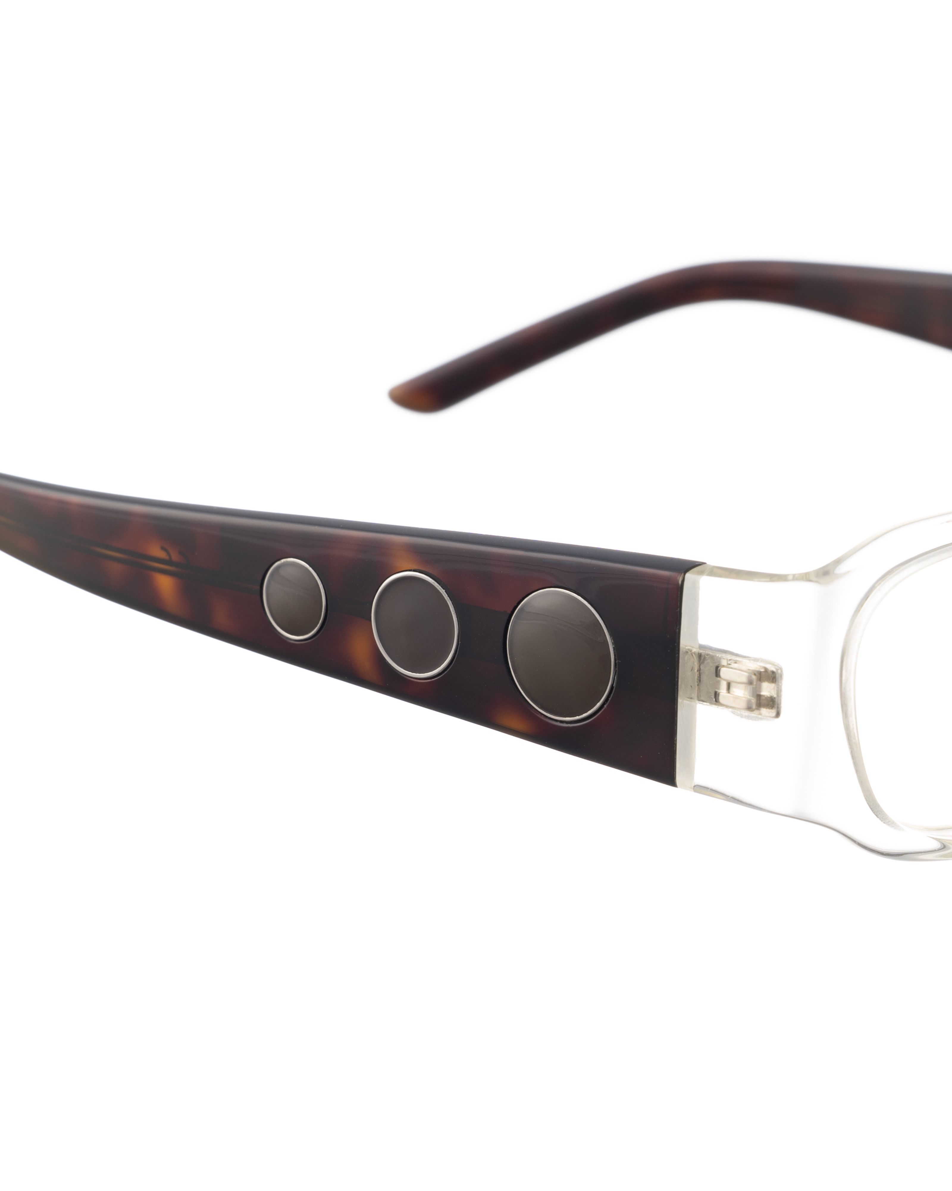 Diesel Diesel 00s Transparent Glasses with Havana Temples Size ONE SIZE - 2 Thumbnail