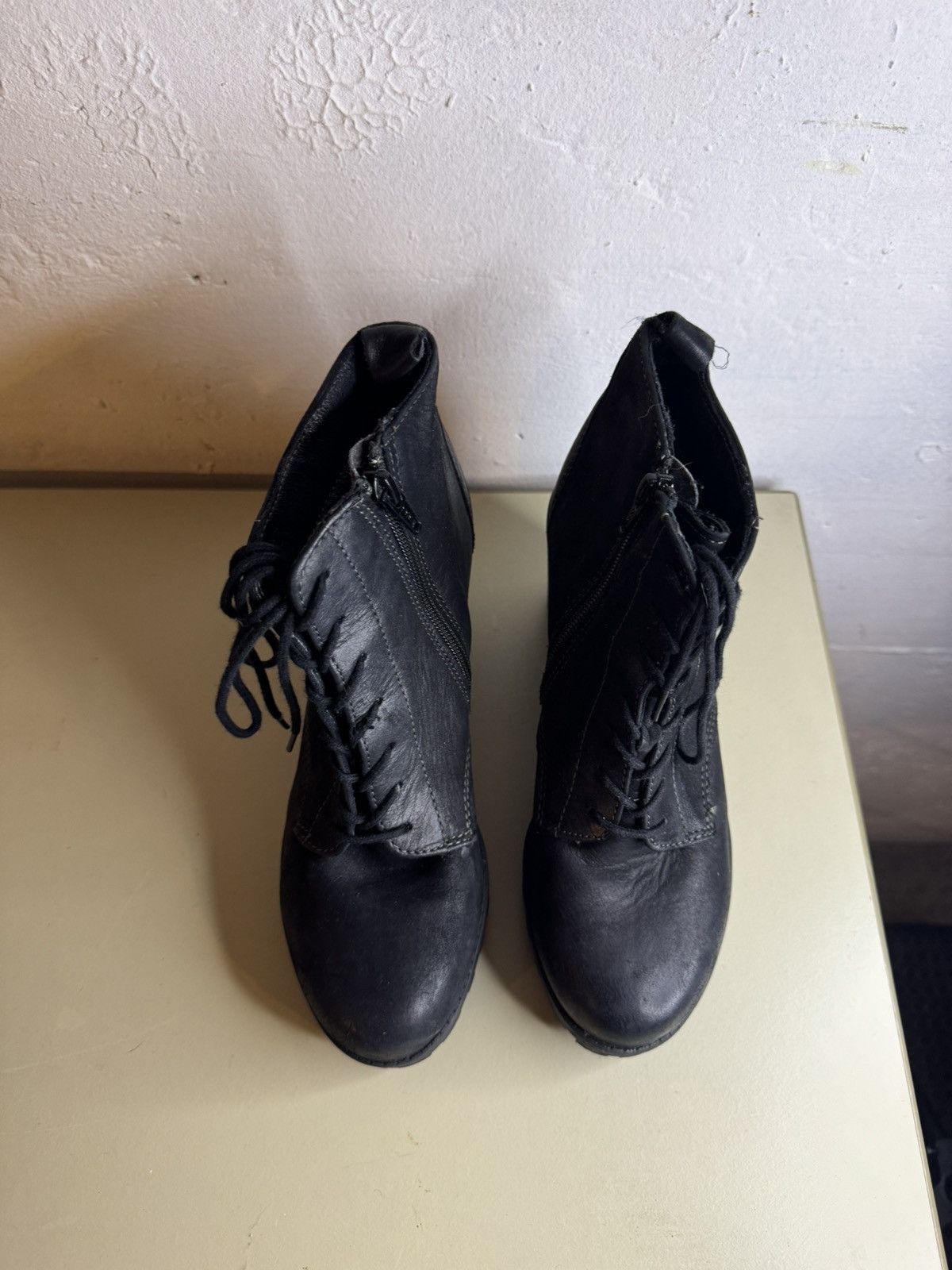 Other Black Lady Boots with Heel Size US 5 / IT 35 - 3 Thumbnail