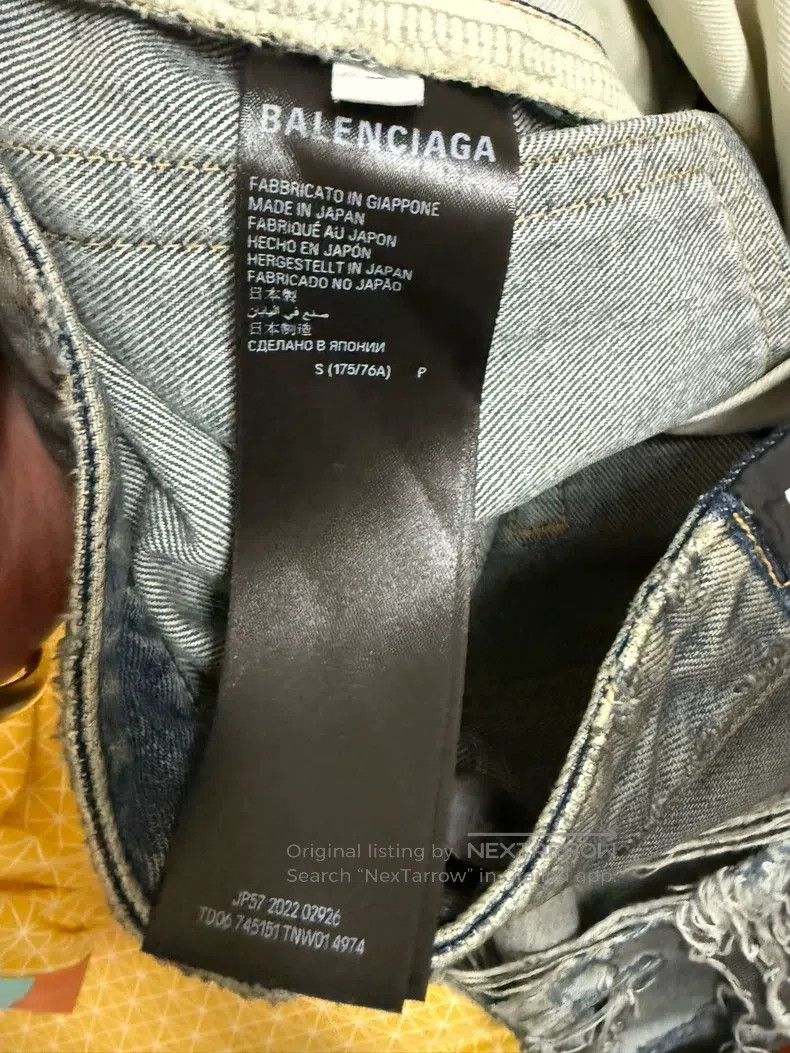 Balenciaga Balenciaga size S Ripped Denim Jeans Size US 27 - 6 Thumbnail