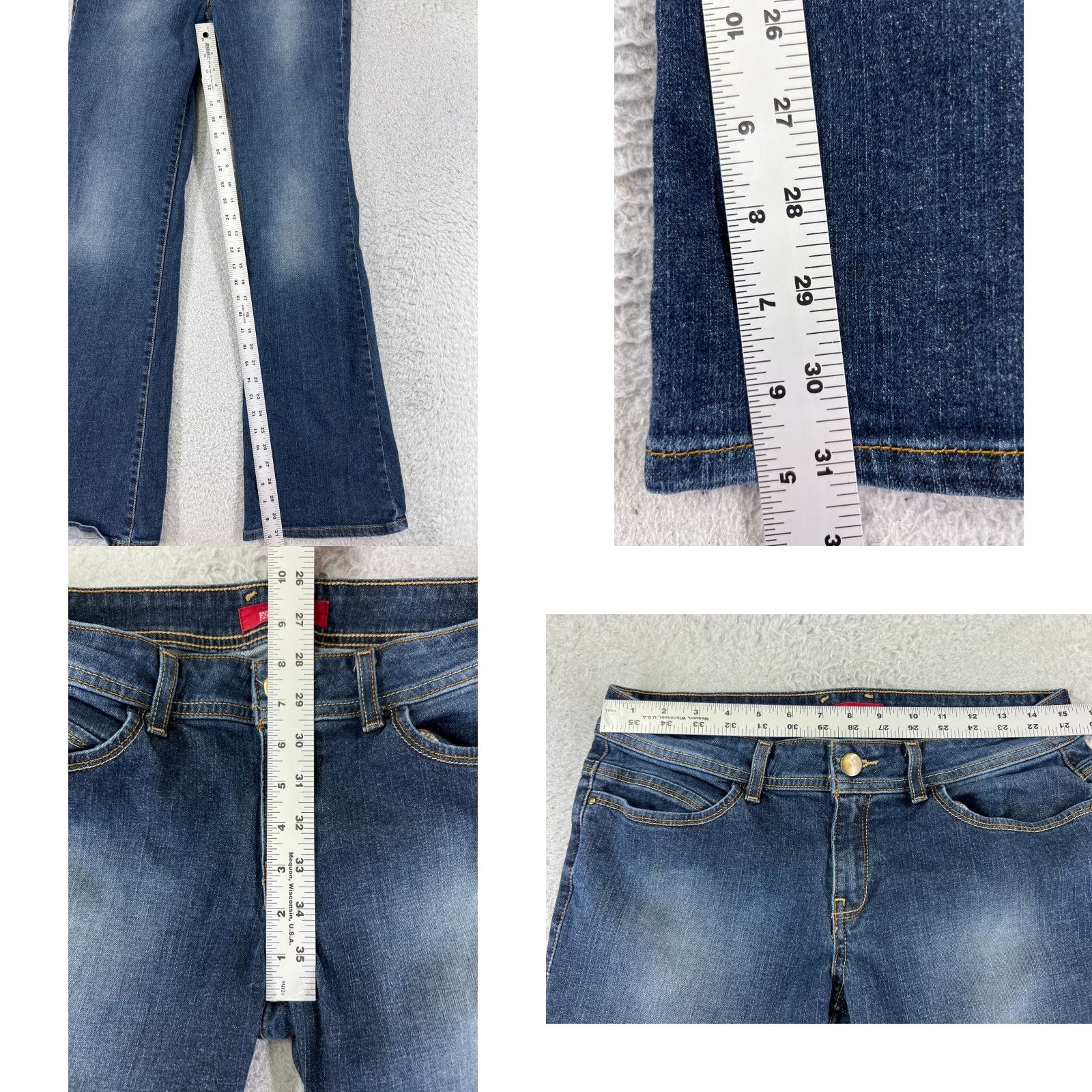 Forever 21 Forever 21 Jeans Womens 30 Blue Denim Flared Low Rise Cotton Blend 28x31 Size 30" / US 8 / IT 44 - 8 Thumbnail