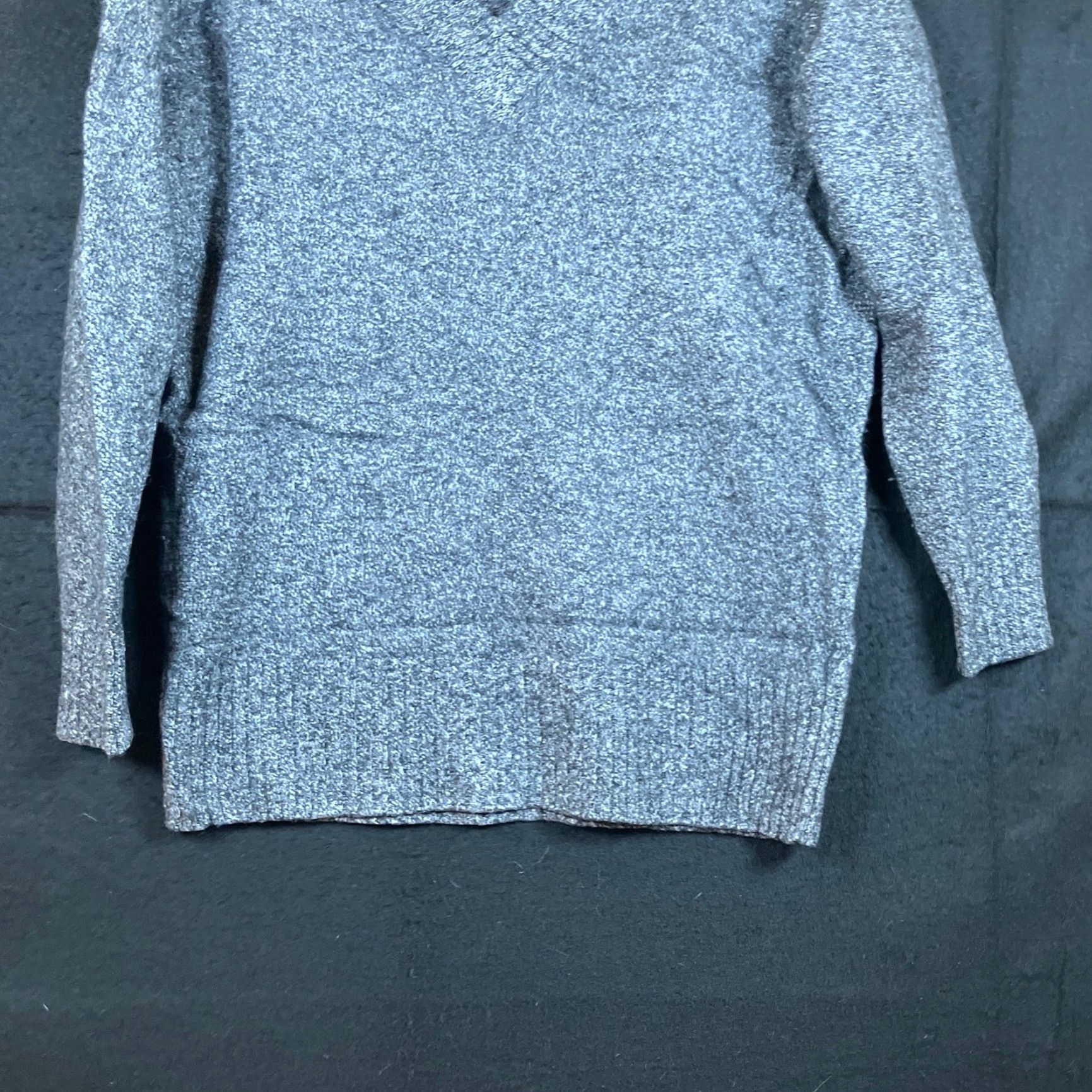 Athleta Athleta Womens Sweater Charcoal Vital V Neck Tunic Pullover Wool Cashmere S Size S / US 4 / IT 40 - 3 Thumbnail