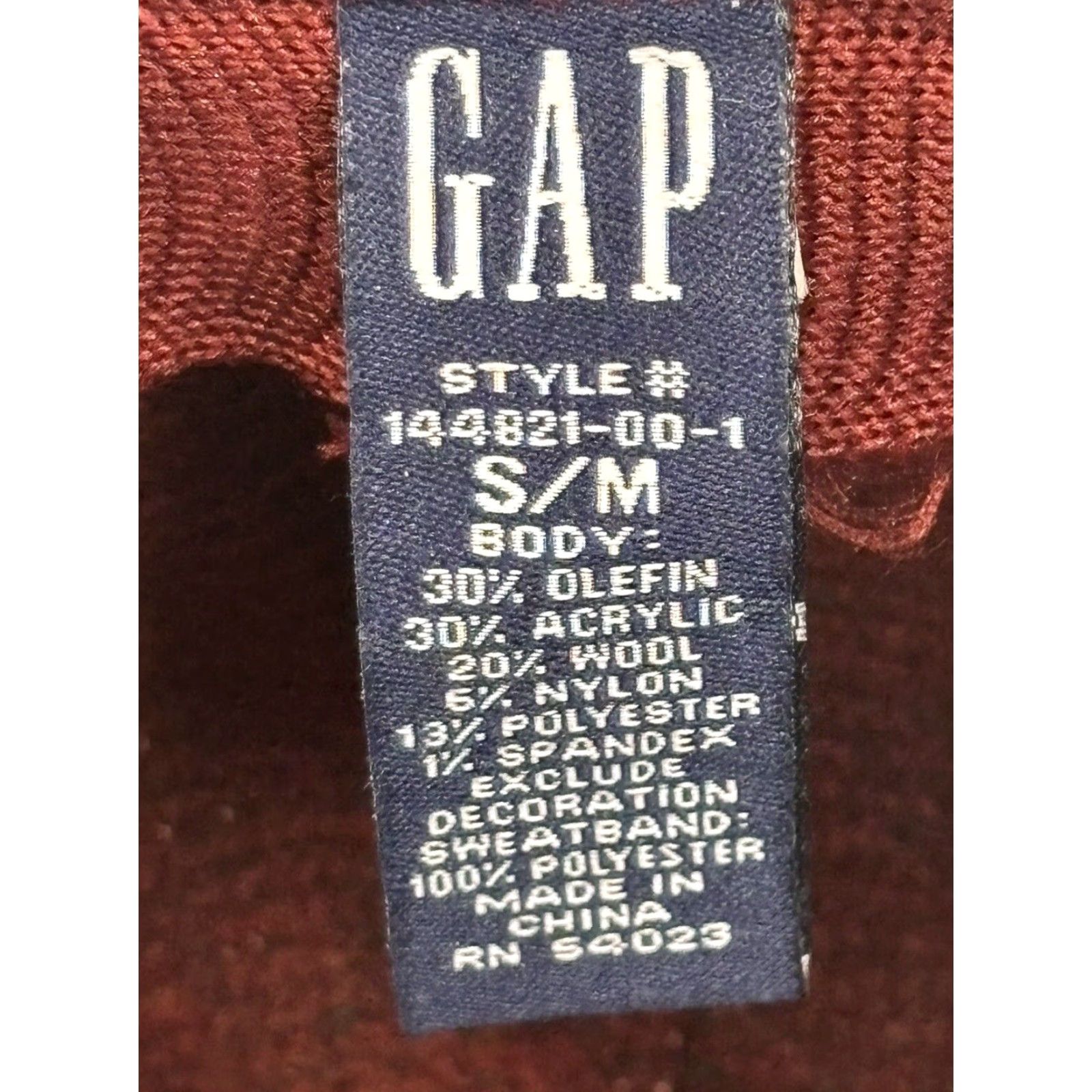 Gap Vtg Gap Wool Blend Bucket Hat Sz Small Medium Floral Embroidered Y2K 90’s Size ONE SIZE - 7 Thumbnail
