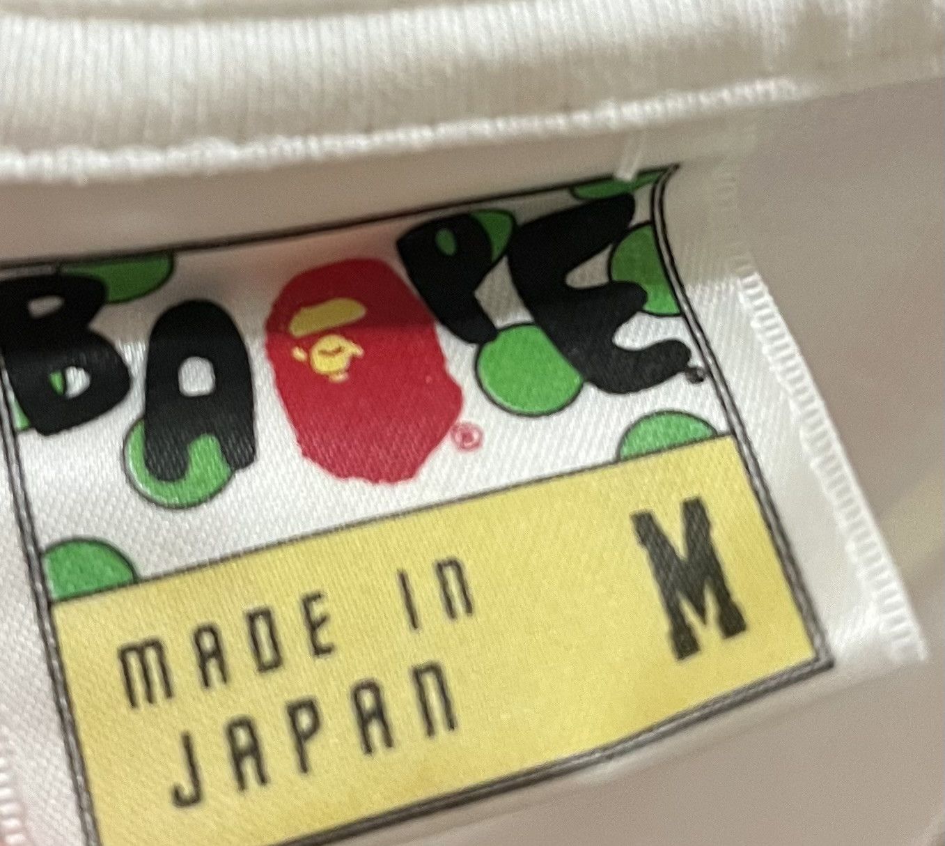 Bape Bape camo logo tee shirt Size US M / EU 48-50 / 2 - 4 Thumbnail