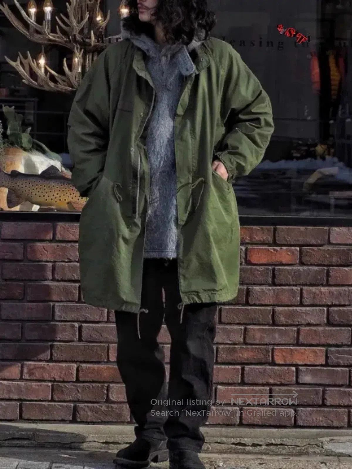 Full Count & Co. FULLCOUNT M65 Fish Tail Coat for Men. Size US M / EU 48-50 / 2 - 3 Thumbnail