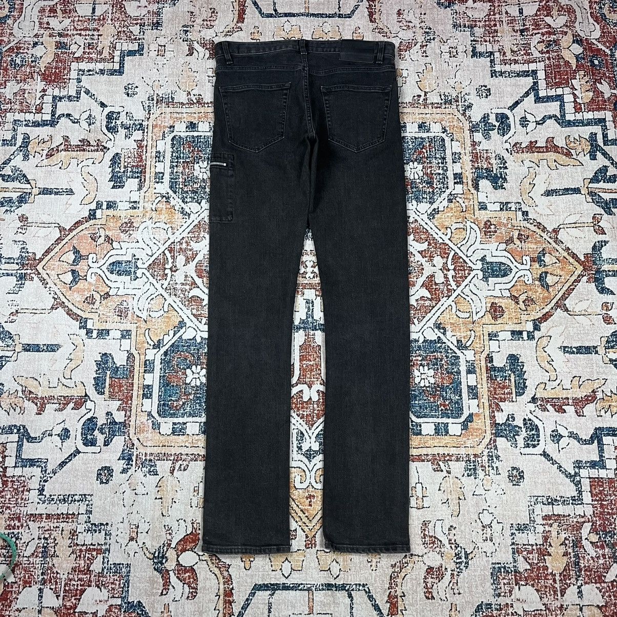 Undercover Uniqlo Undercover Side Pocket Black Washed Denim Pants Size US 29 - 8 Thumbnail