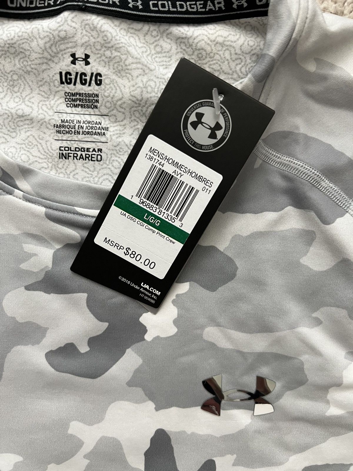 Undefeated Under Armour UA Coldgear Infared Camo Compression L/S Shirt Size US L / EU 52-54 / 3 - 6 Thumbnail