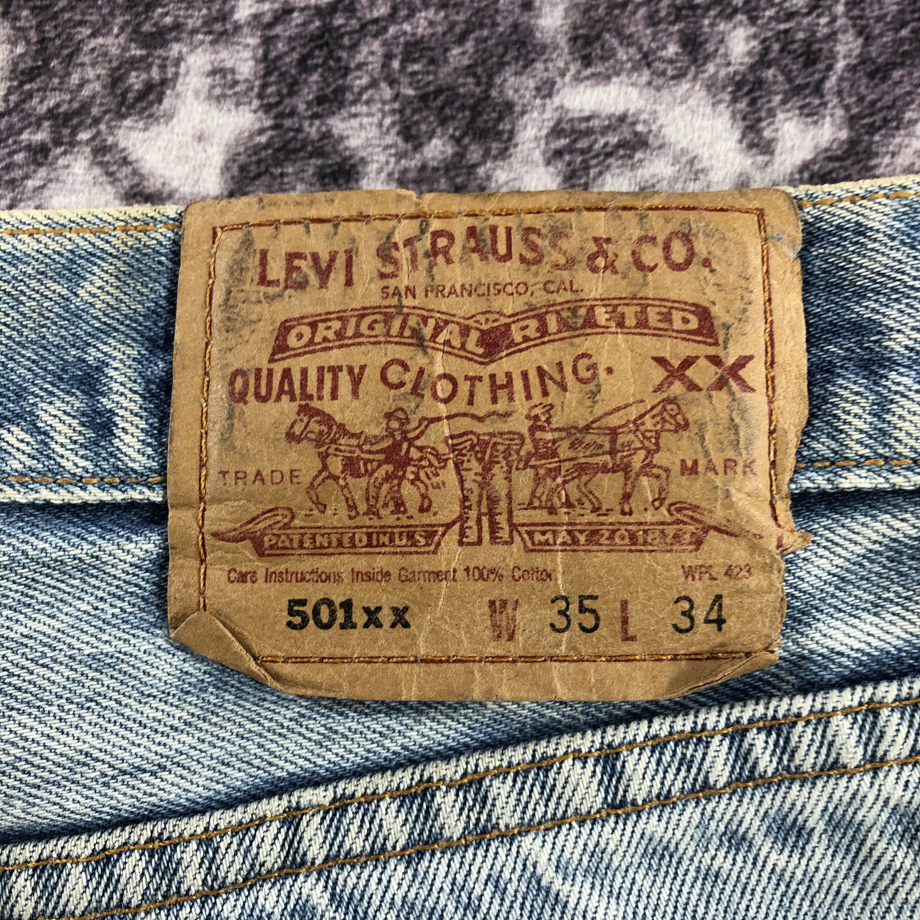 Levi's × Vintage Vintage 90s Light Wash Levis 501 Jeans-JM2761 Size US 33 - 6 Thumbnail