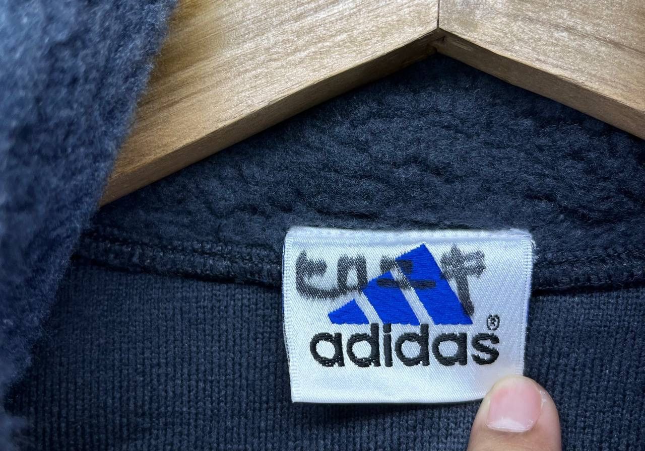 Adidas Vintage Adidas Fleece Rare Half Zipper Sweatshirts Jacket Size US M / EU 48-50 / 2 - 6 Thumbnail