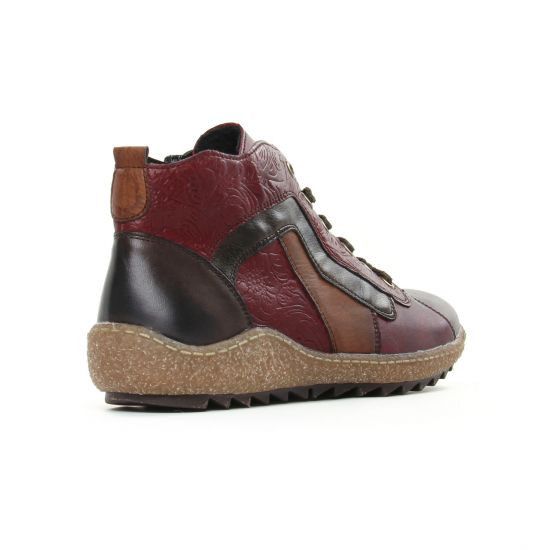 Other Remonte Women Lace-Up Casual Burgundy leather Shoes Size US 7.5 / IT 37.5 - 22 Thumbnail