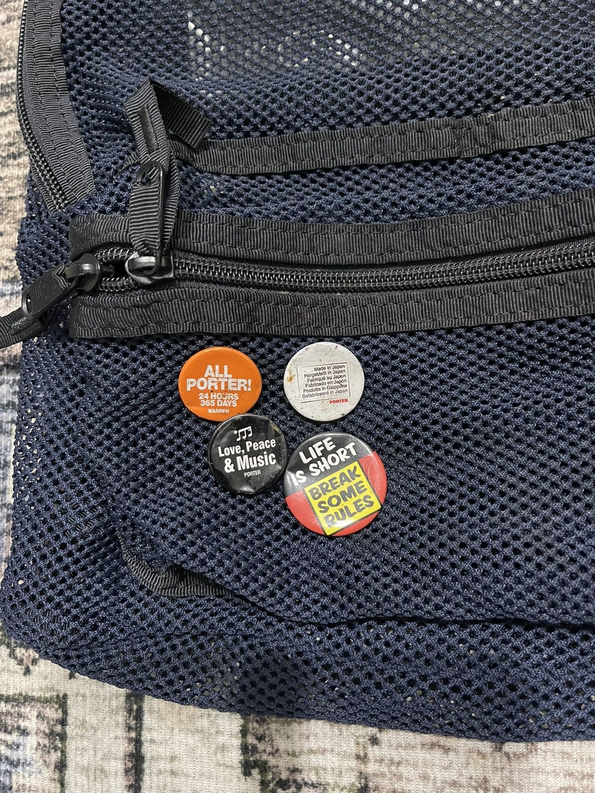 Japanese Brand × Porter × Vintage 🔥Vintage PORTER Tokyo Japan Full Mesh Daily Backpack Size ONE SIZE - 5 Thumbnail