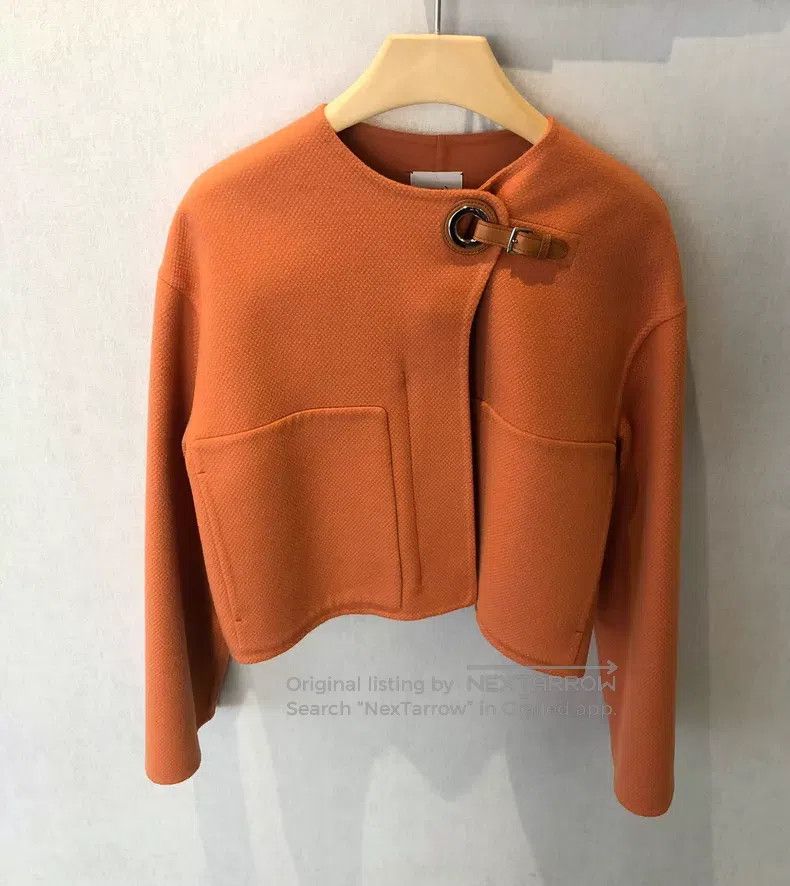 Hermes Hermes Orange Women's Short Coat Size XS / US 0-2 / IT 36-38 - 2 Thumbnail