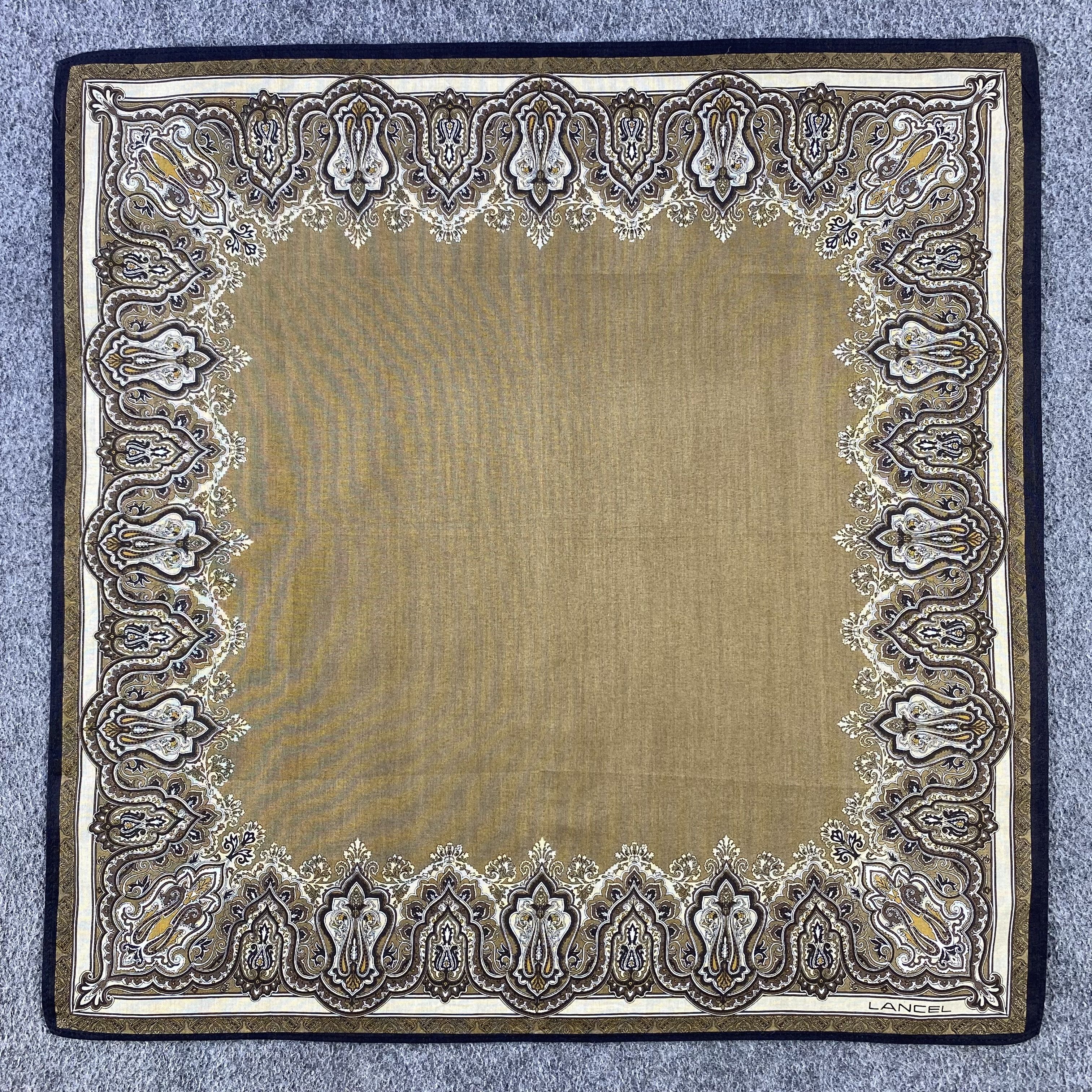 Lancel × Vintage Lancel Handkerchief/Neckerchief/Bandana HC683 Size ONE SIZE - 1 Thumbnail