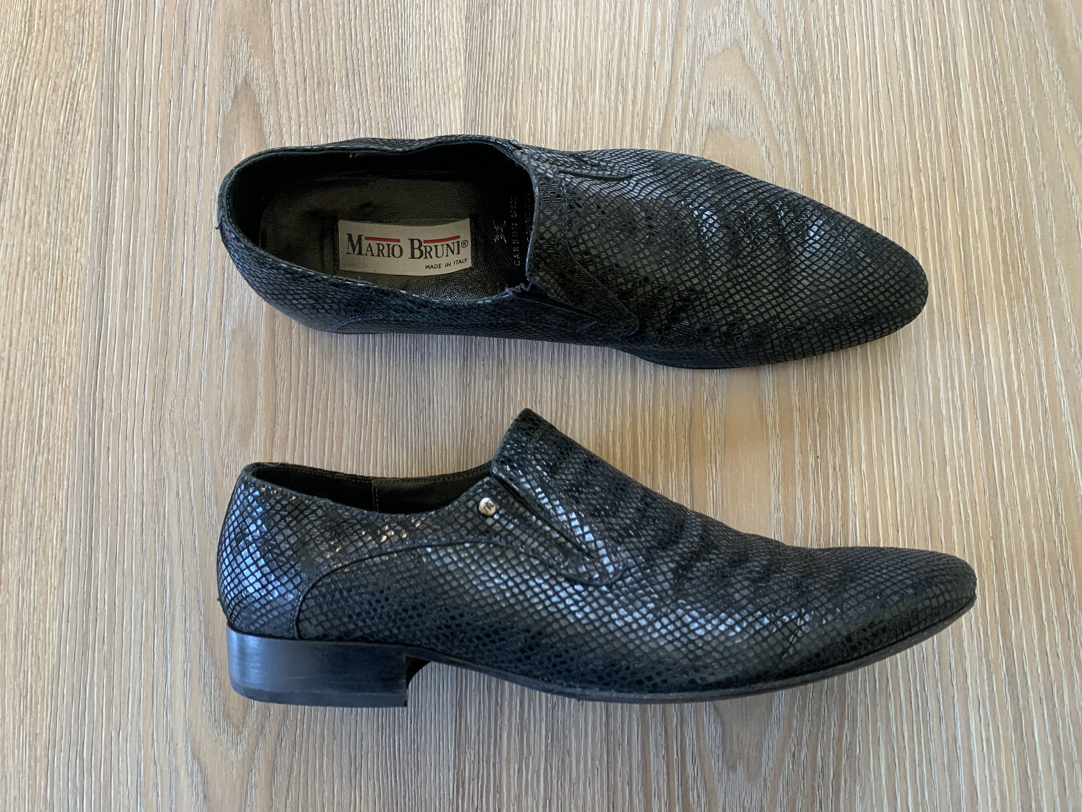 Designer × Mario Bruni × Vintage Mario Bruni Vintage Black Oxfords Shoes Size US 10 / EU 43 - 2 Thumbnail