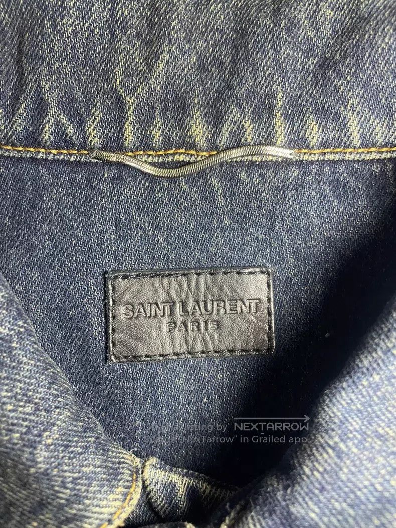 Saint Laurent Paris Saint Laurent Paris Deep Washed Yellow Mud Distressed Deni Size US S / EU 44-46 / 1 - 2 Thumbnail