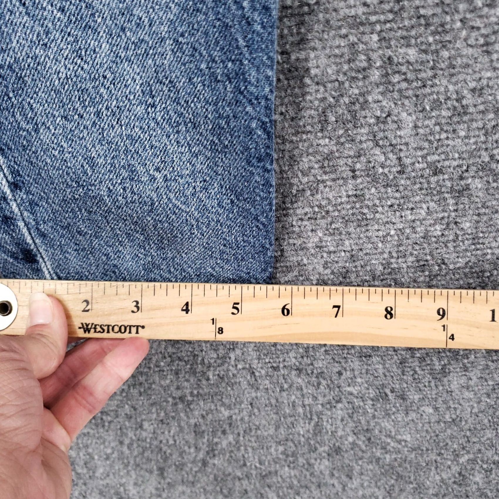 Pacsun PacSun Jeans Womens 24 Blue Ultra High Rise Slim Fit Straight Button Fly Ripped Jeans Size 42" / US 20 - 4 Thumbnail