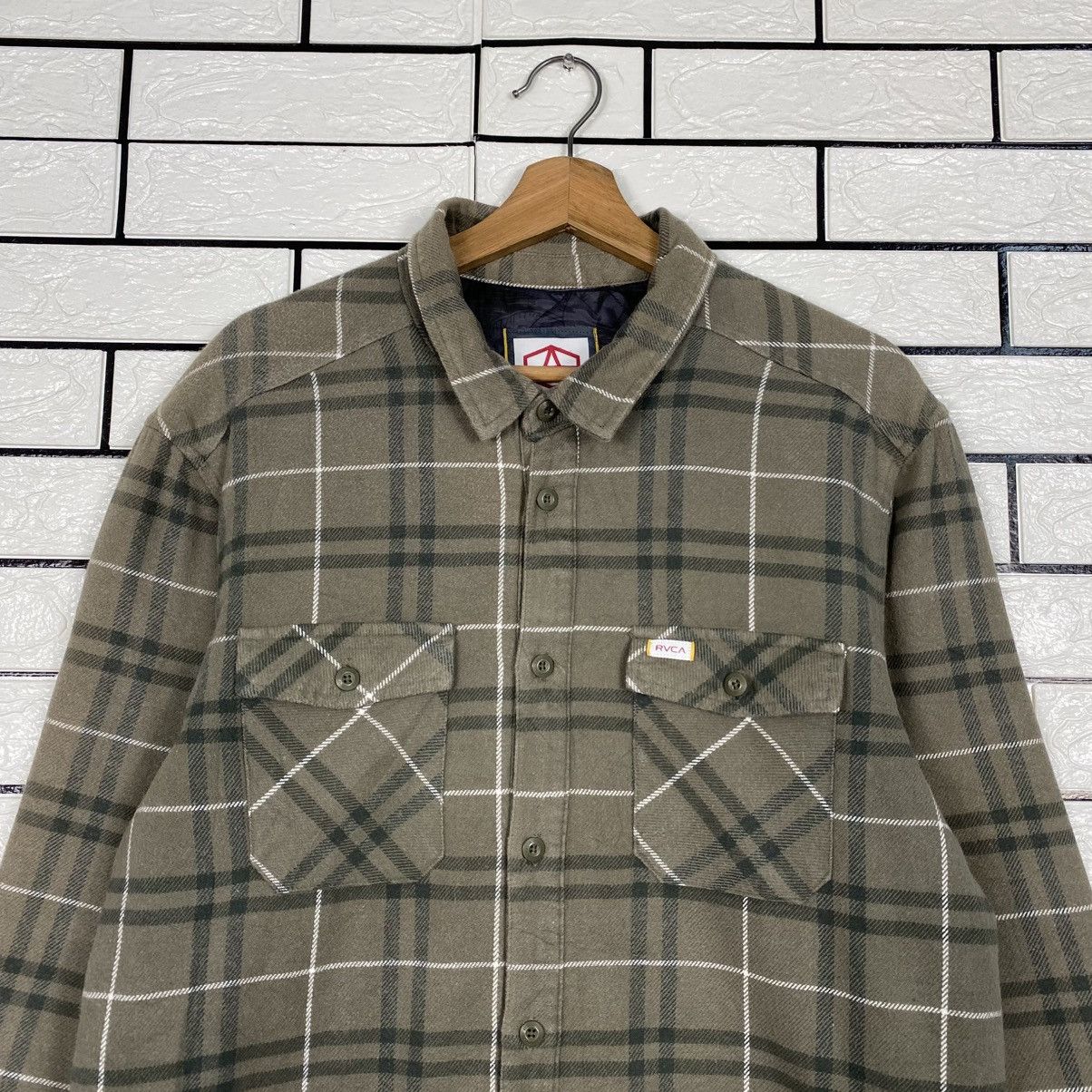 Japanese Brand 📌Vintage Snap Button Jacket RVCA Tartan Design Size US M / EU 48-50 / 2 - 4 Thumbnail