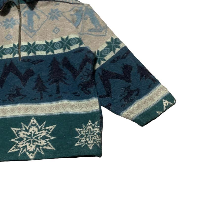 L.L. Bean Vintage 90s L.L Bean Navajo Wool Jacket Size US L / EU 52-54 / 3 - 3 Thumbnail