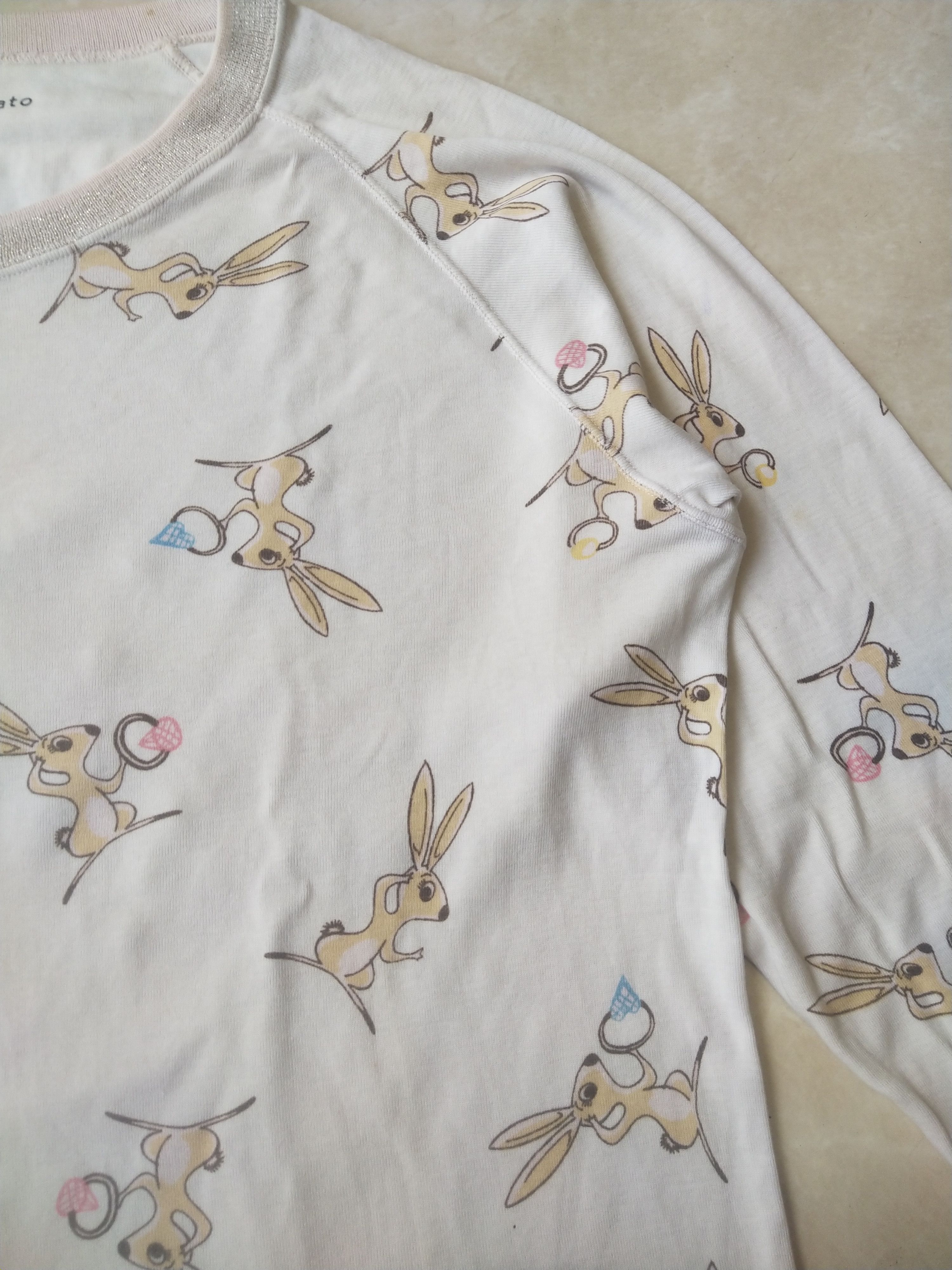 Tsumori Chisato Tsumori Chisato Issey Miyake Rabbit Print Long Sleeve Top Size M / US 6-8 / IT 42-44 - 4 Thumbnail