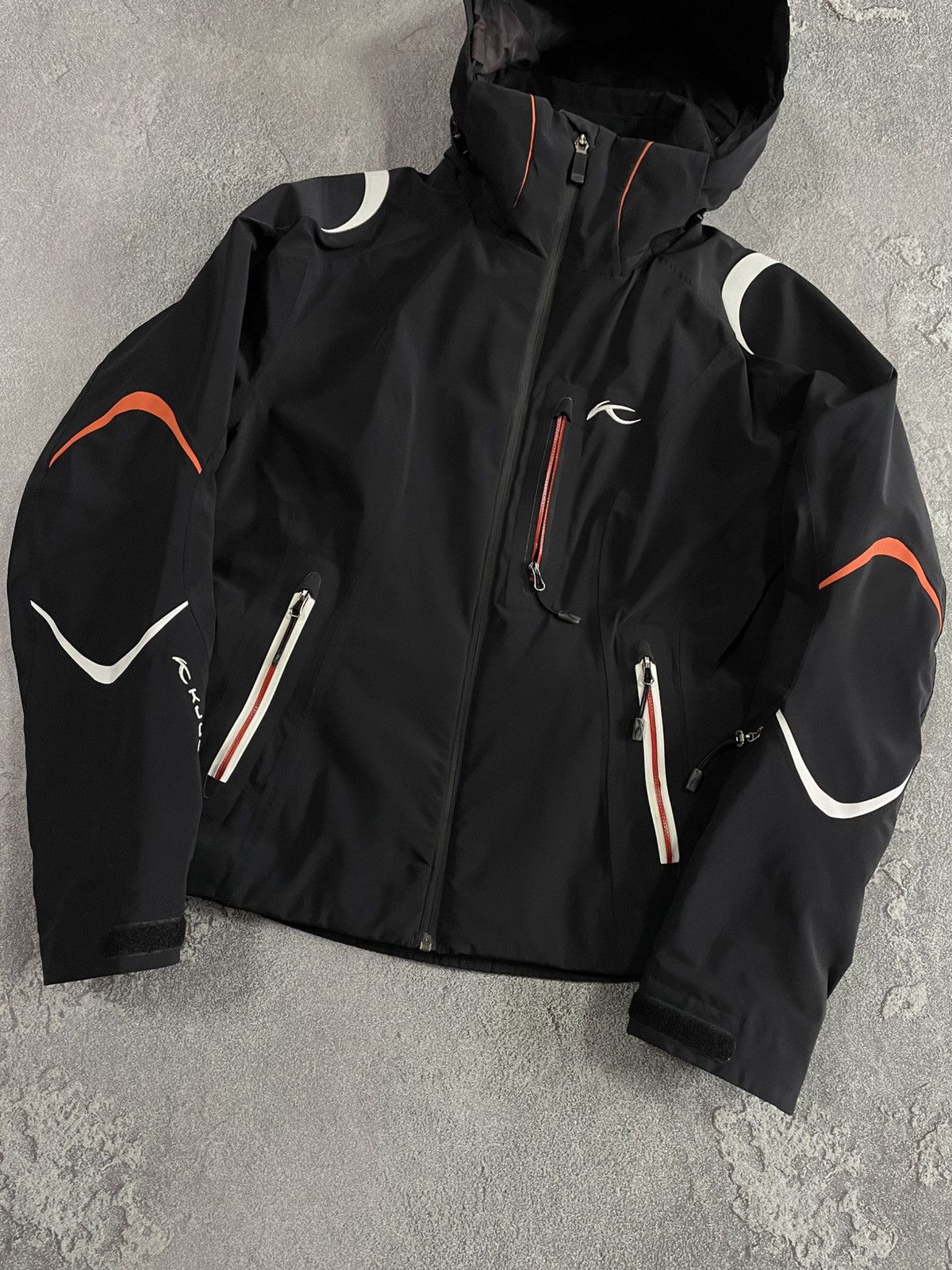 KJUS Kjus Recco Ski Snowboarding Hooded Black Jacket size 38 / S Size S / US 4 / IT 40 - 3 Thumbnail