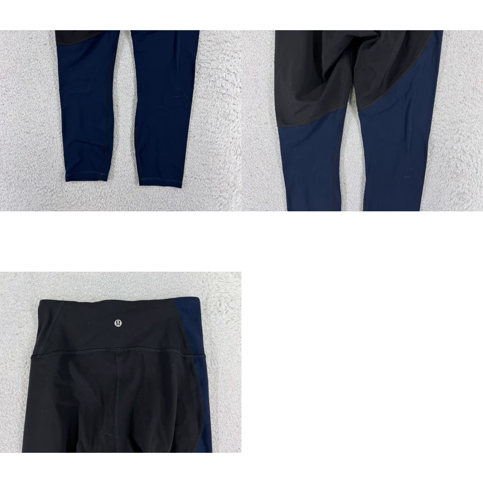 Lululemon Lululemon Pants Womens 4 Black Blue Nulu Colour Block High-Rise Crop 23" Pants Womens 4 Black Blue Nulu Colour Block High-Rise Crop 23" Size 27" / US 4 / IT 40 - 9 Thumbnail