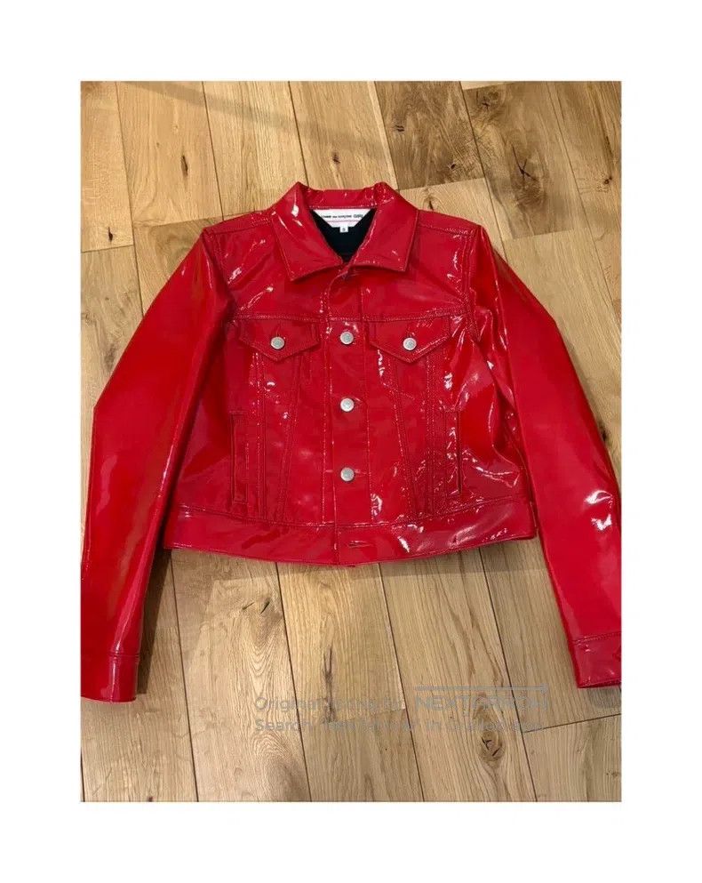 Comme des Garcons Comme Des Garcons Red leatherette jacket Size S / US 4 / IT 40 - 2 Thumbnail