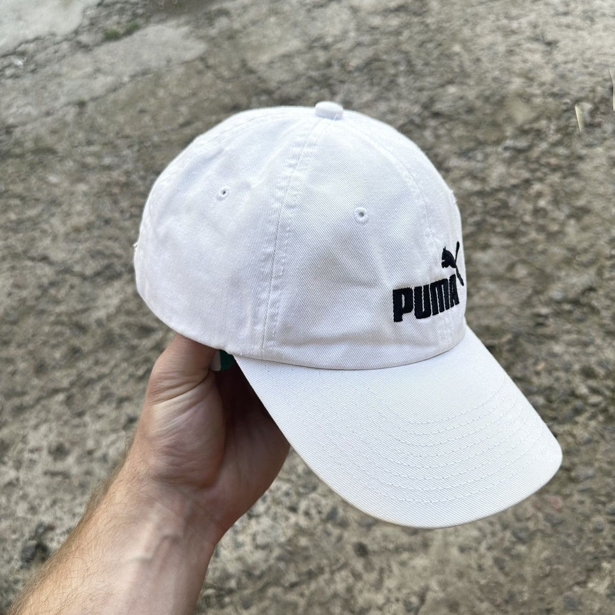 Puma Vintage Cap Puma White Hat Y2K One size 90s USA Style Size ONE SIZE - 2 Thumbnail