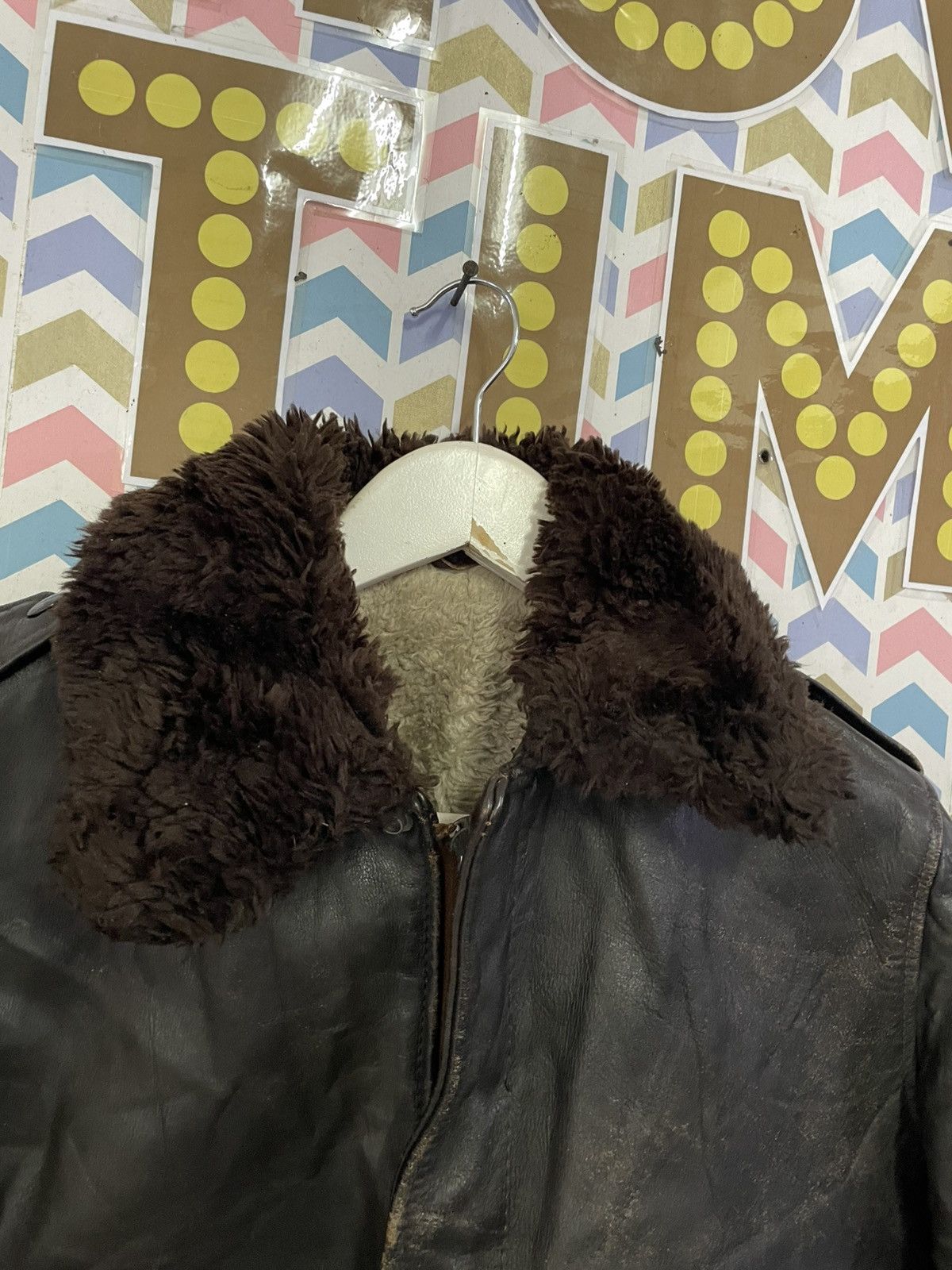 Vintage VINTAGE 80s A2 LEATHER Size US M / EU 48-50 / 2 - 9 Thumbnail