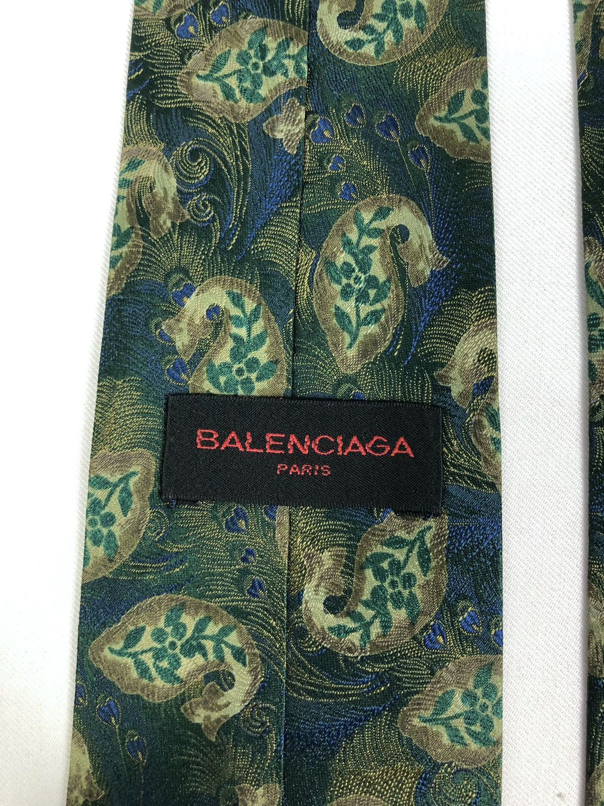 Balenciaga Rare Vintage Balenciaga Silk Tie Size ONE SIZE - 7 Thumbnail