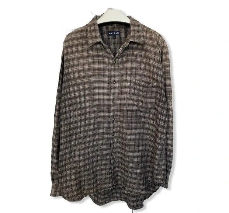 Japanese Brand japane brand Uniqlo Plaid Tartan Flannel Shirt 👕 Size US L / EU 52-54 / 3 - 1 Thumbnail