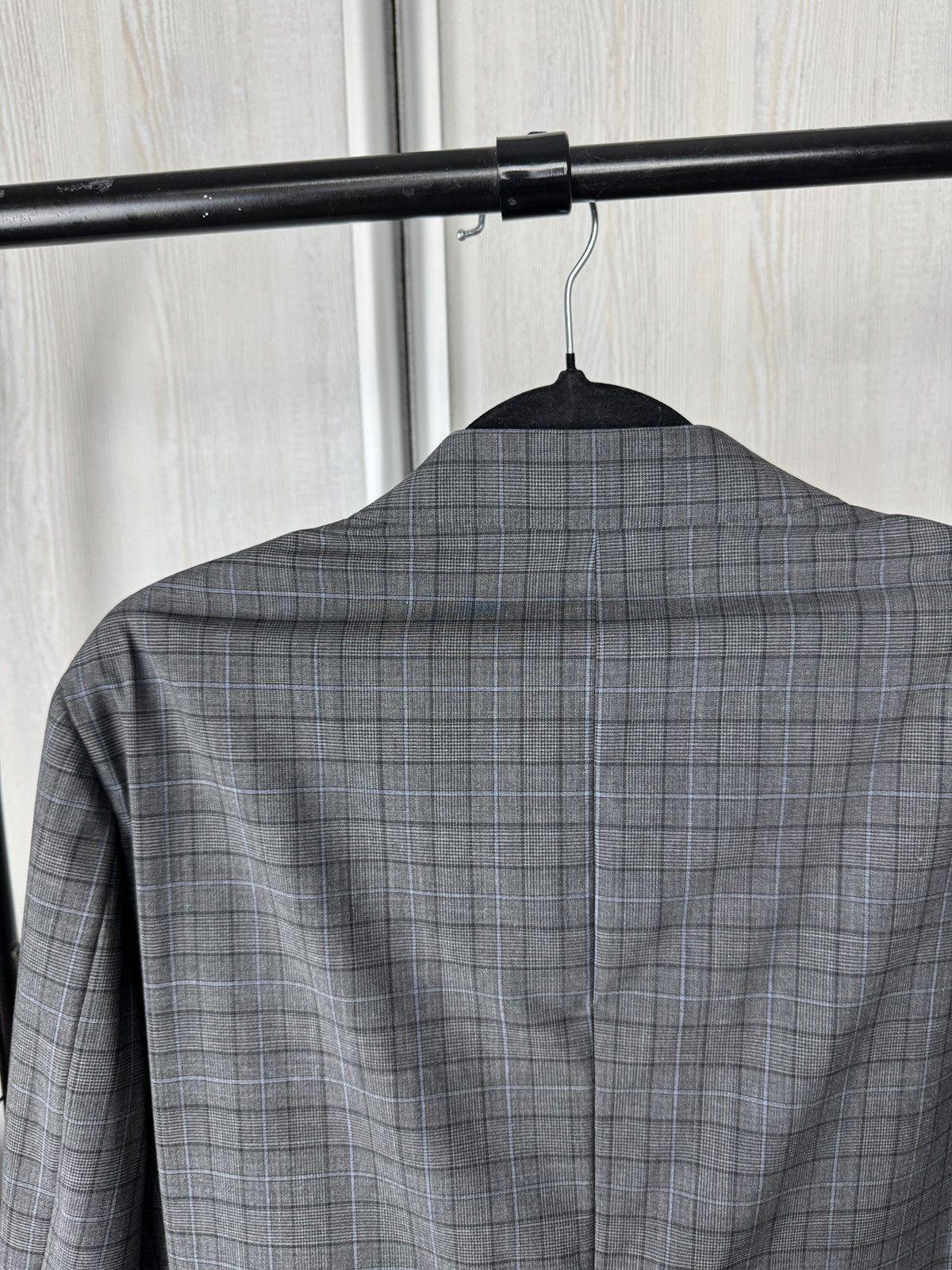 Z Zegna Z Zegna Ermenegildo Zegna wool checkered grey unlined suit Size 42L - 14 Thumbnail