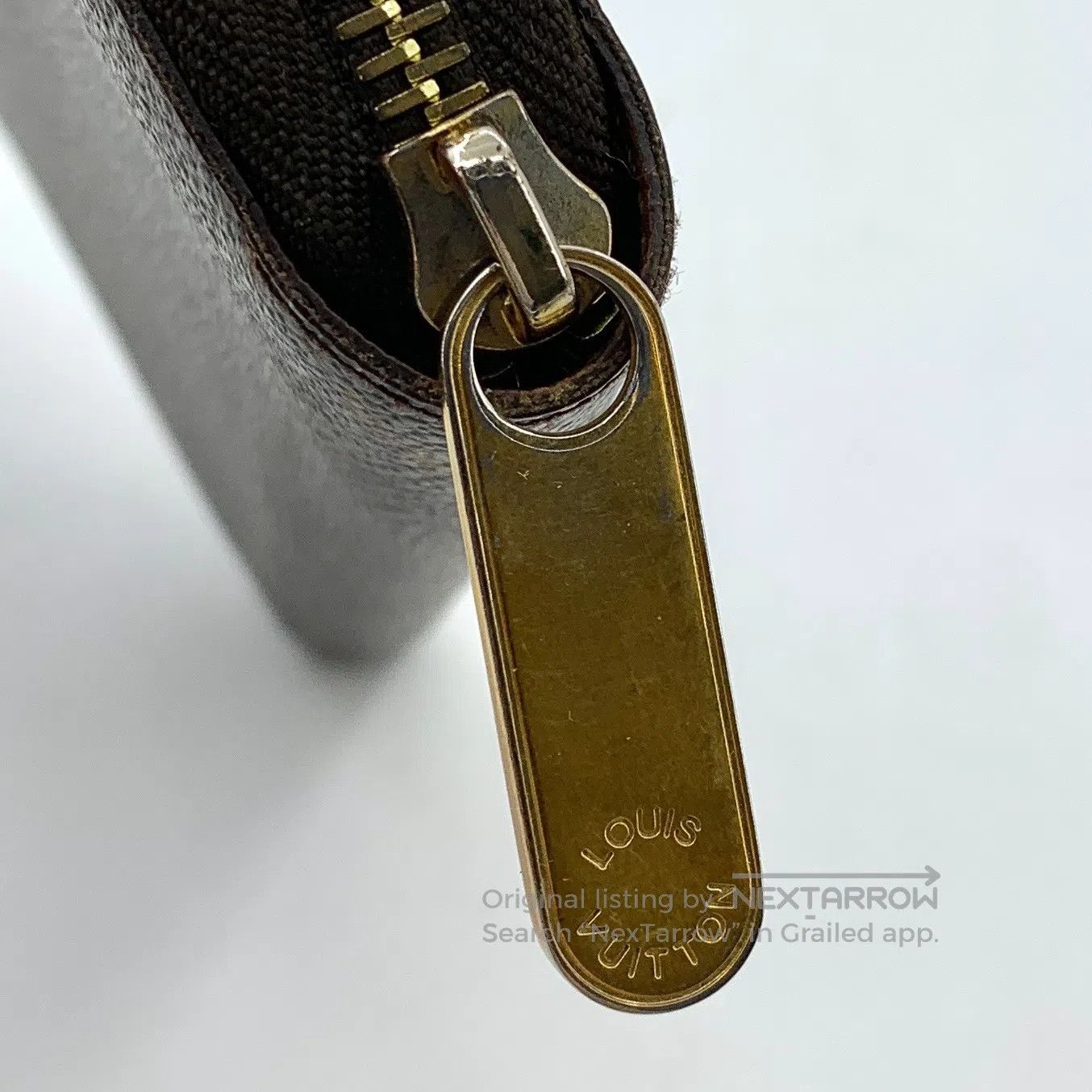 Louis Vuitton Louis Vuitton Dark Brown Logo Monogram Full Print Wallet| Size ONE SIZE - 8 Thumbnail