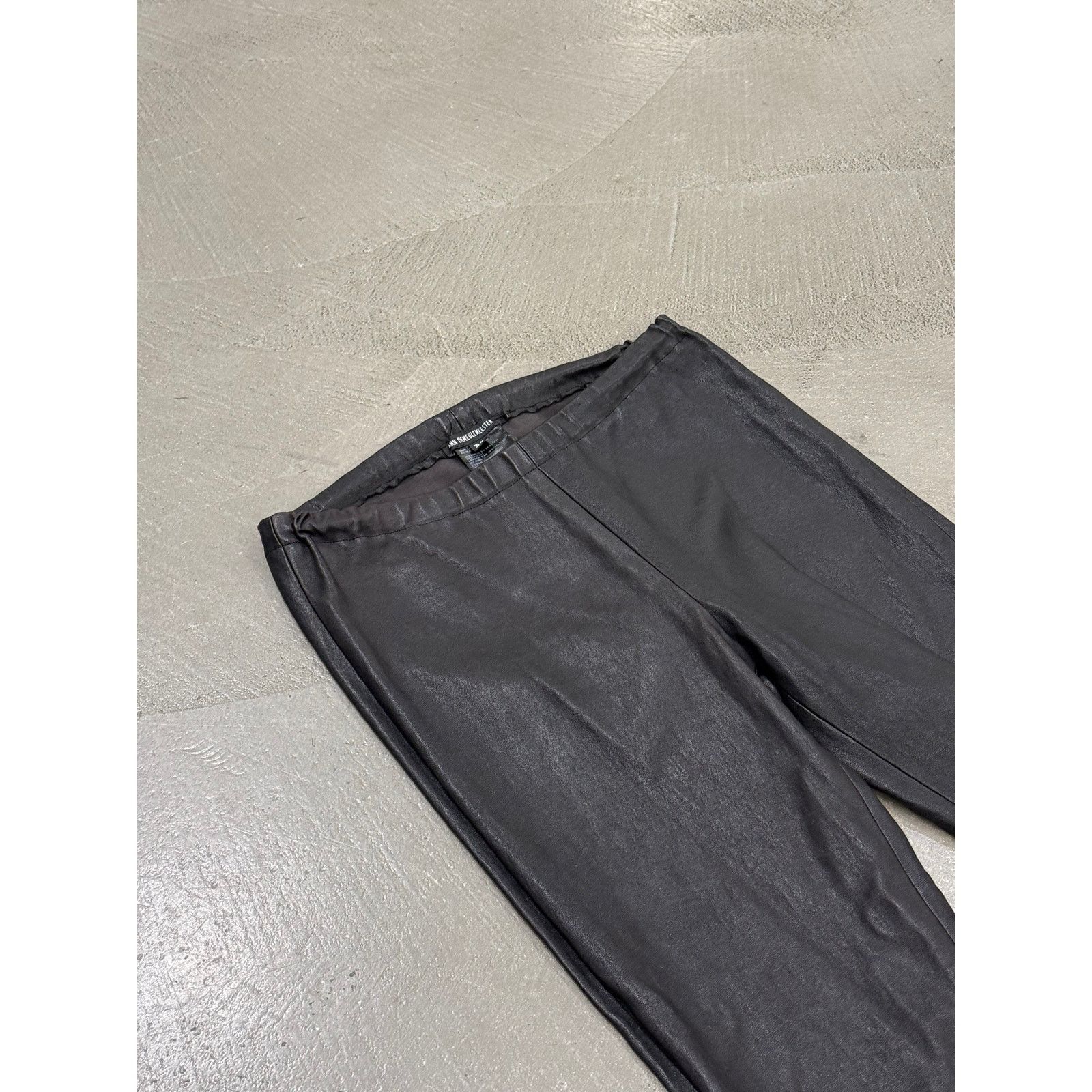 Ann Demeulemeester 2000s Ann Demeulemeester extra long leather leggings Size 25" / US 0 / IT 36 - 3 Thumbnail