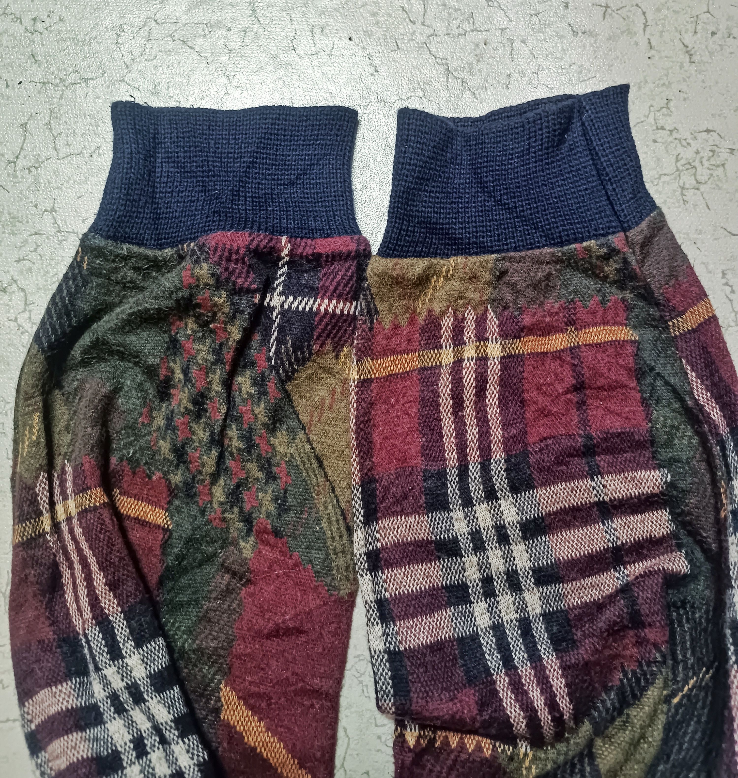 Burberry × Vintage BURBERRY USA VINTAGE CHECK PATCHWORK SWEATER SIZE S Size US S / EU 44-46 / 1 - 9 Thumbnail