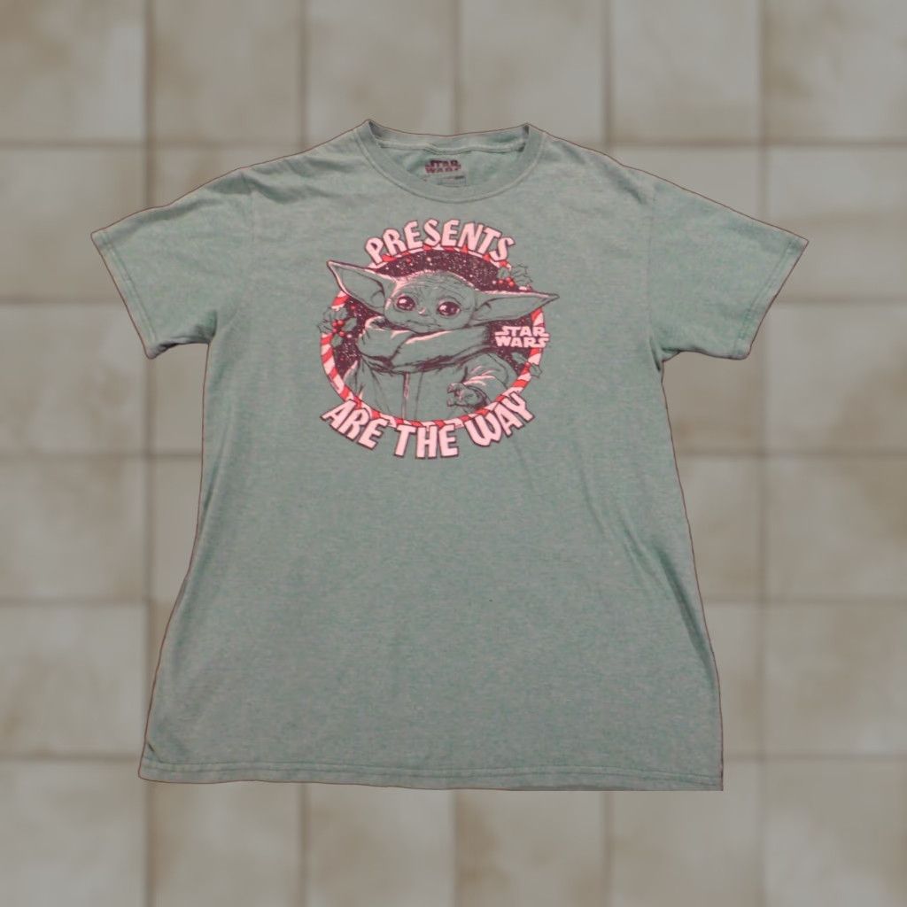 Star Wars Star Wars Shirt Men S Green Yoda Logo Graphic Knit Crew Neck Short Sleeve T-Shirt Size US S / EU 44-46 / 1 - 1 Thumbnail