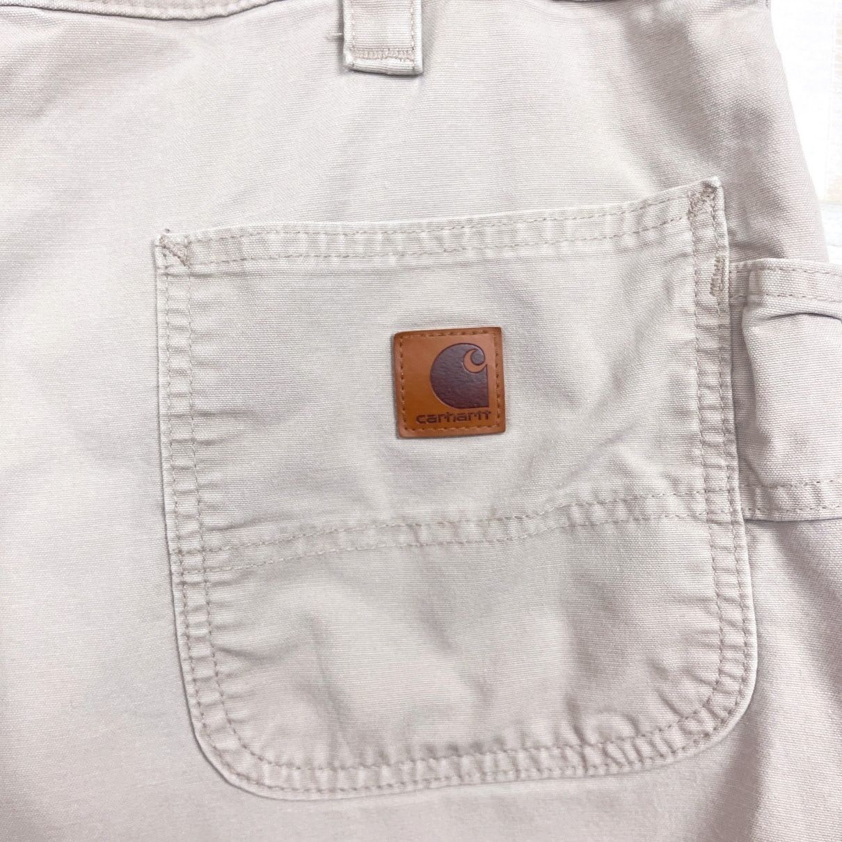 Carhartt Carhartt Canvas Cargo Work Shorts Tan Original Fit Men 38x10 Size US 38 / EU 54 - 5 Thumbnail