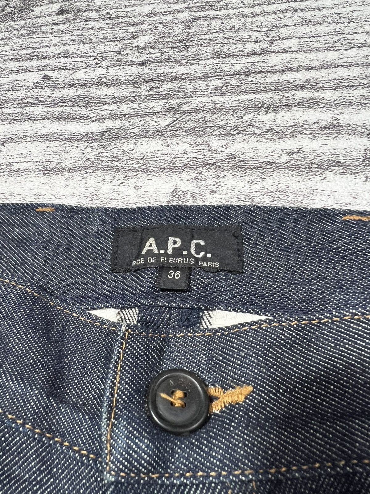 Helmut Lang 2000s Japanese Apc Paris Selvedge Raw Jeans Short Jorts y2k Size US 26 / EU 42 - 10 Thumbnail